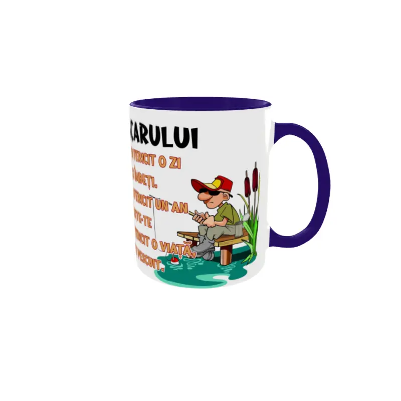 Cana pescarului, cana ceramica, 330ml, cgs1814